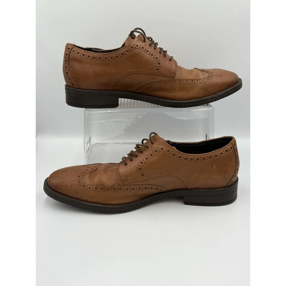 Cole Haan Grand 360 Brown Leather‎ Wingtip Oxford Mens Size 10 M Preppy